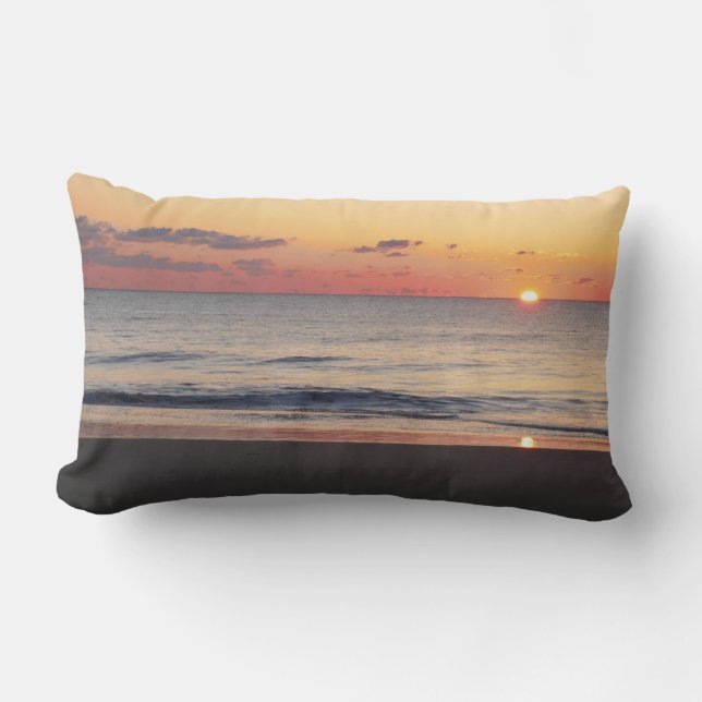 Bethany Beach Sunrise II Lumbar Pillow (Front)