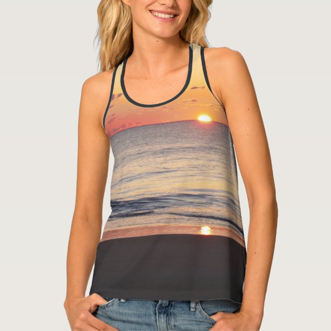 Bethany Beach Sunrise II Tank Top (Front)