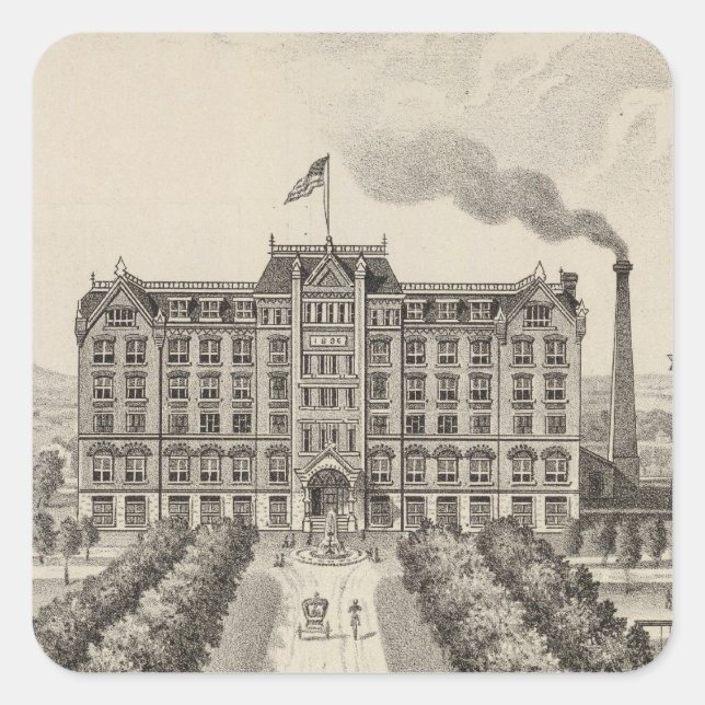 Bethany College, Lindsborg, Kansas Square Sticker (Front)