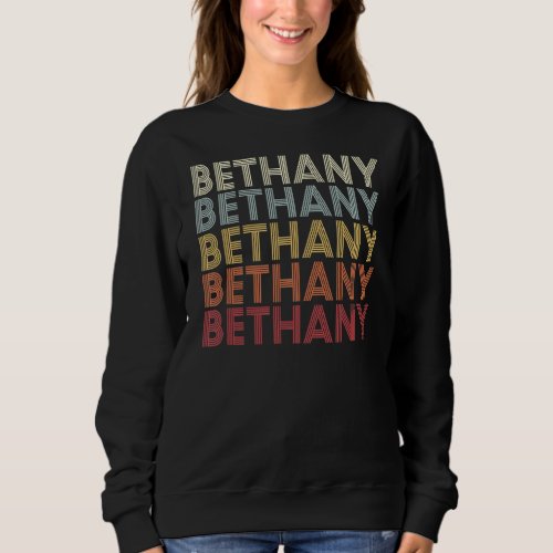 Bethany Missouri Bethany MO Retro Vintage Text Sweatshirt