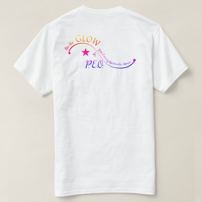 BetheGlowofPEO Basic T-Shirt  - White (Design Back)