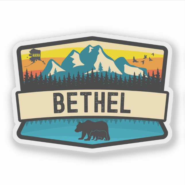 Bethel, Alaska Sticker (Front)