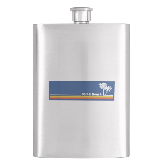 Bethel Beach Virginia Flask (Front)