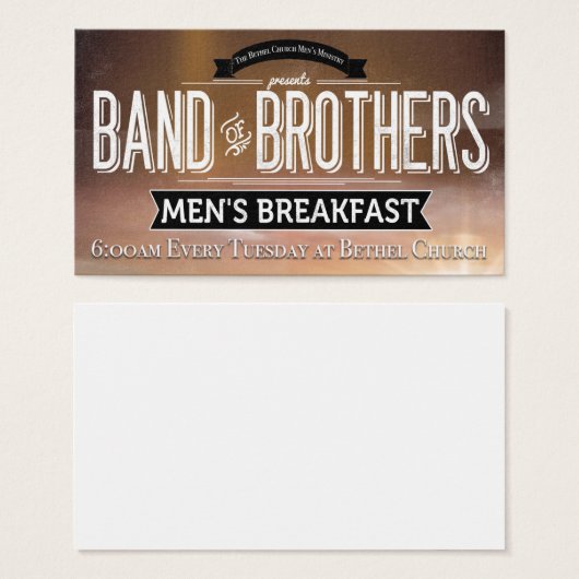 Bethel Church Band of Brothers Breakfast (Front & Back)