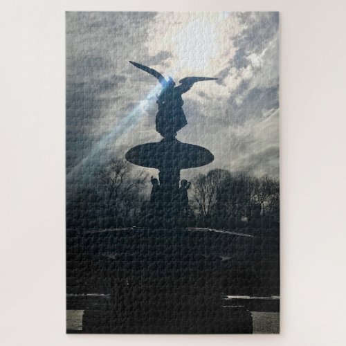 Bethesda Fountain Central Park New York City Angel Jigsaw Puzzle