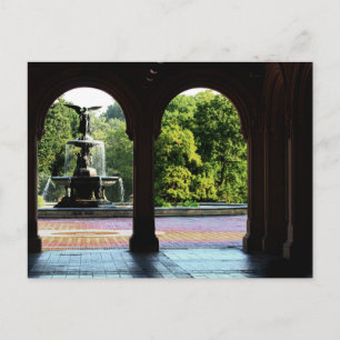 Bethesda Fountain in Central Park Photo Postcard