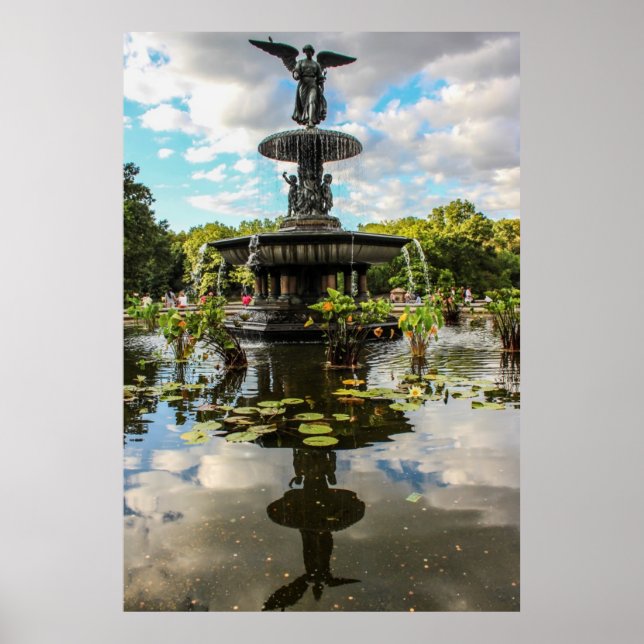 Bethesda Fountain in Central Park Photo Poster (Front)