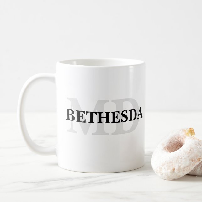 Bethesda MD Coffee Mug (With Donut)