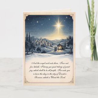 Bethlehem Christian Christmas Card