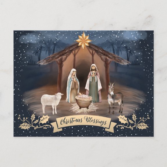 Bethlehem Christian Nativity Christmas Postcards