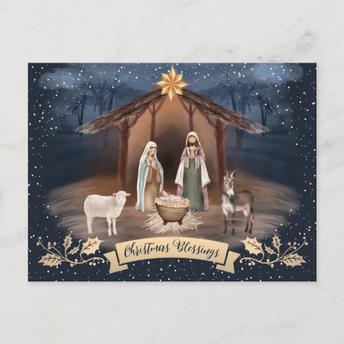 Bethlehem Christian Nativity Christmas Postcards