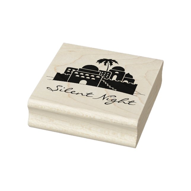 Bethlehem Christmas Sentiment Rubber Art Stamp (Stamp)