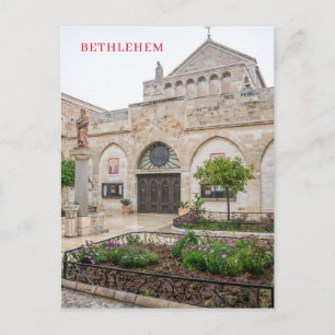 Bethlehem Church of the Nativity view postcard