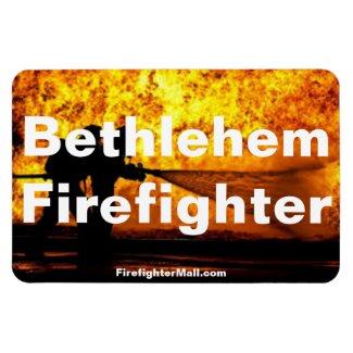 Bethlehem Firefighter Flames flexible magnet