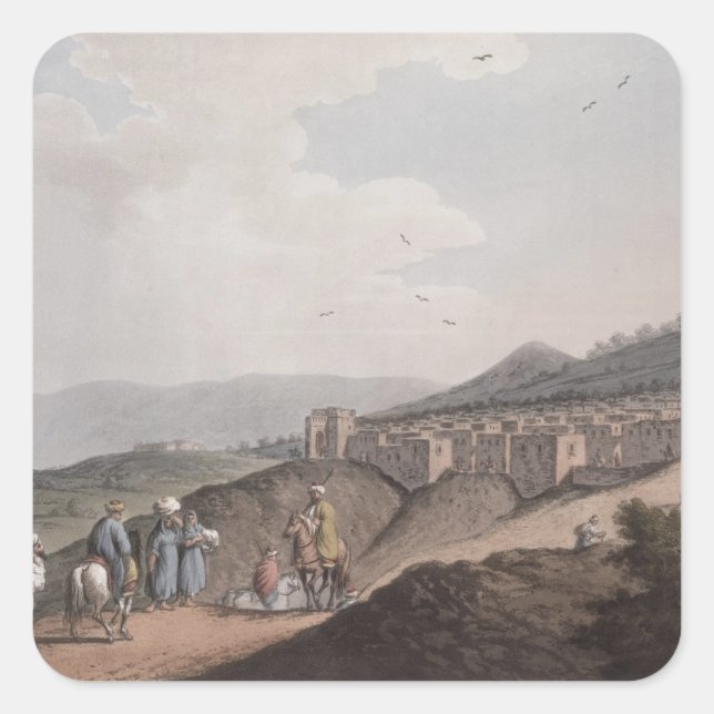 Bethlehem in Palestine, View of the Principal Part Square Sticker (Front)