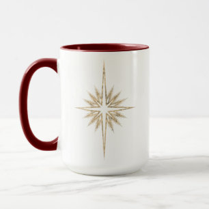 Bethlehem Nativity Star Scripture Red Christmas  Mug