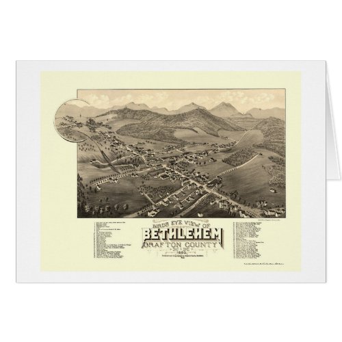 Bethlehem NH Panoramic Map _ 1883