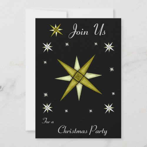 Bethlehem Night Shining Stars Invitation