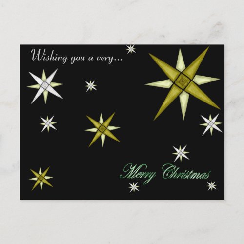 Bethlehem Night Shining Stars Postcard