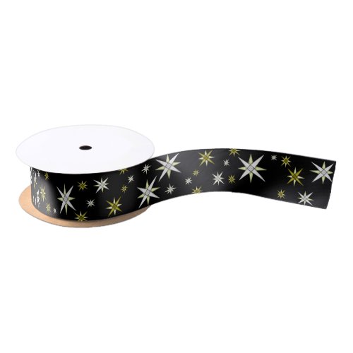 Bethlehem Night Shining Stars Satin Ribbon