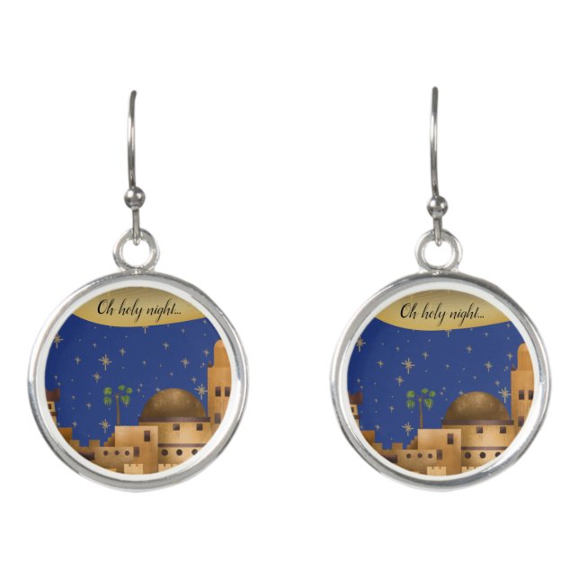 Bethlehem Oh Holy Night Earrings (Front)
