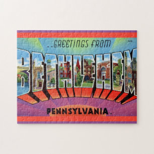Bethlehem PA 11x14 Postcard Jigsaw Puzzle