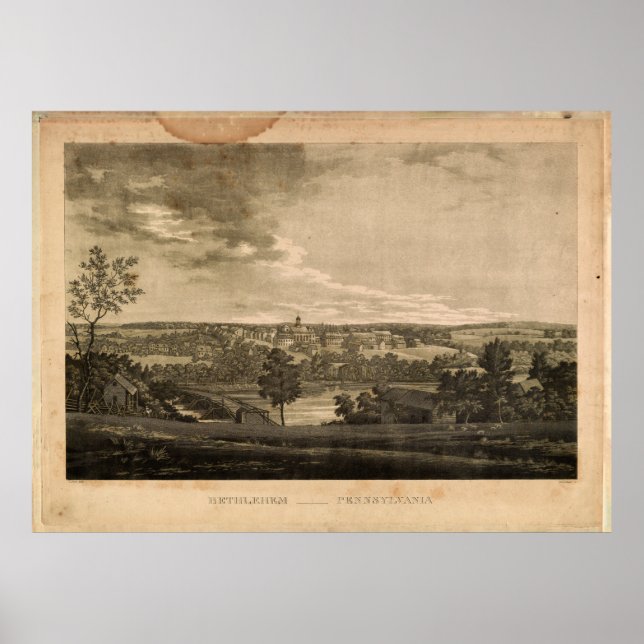 Bethlehem, Pennsylvania (1810-1854) Poster (Front)