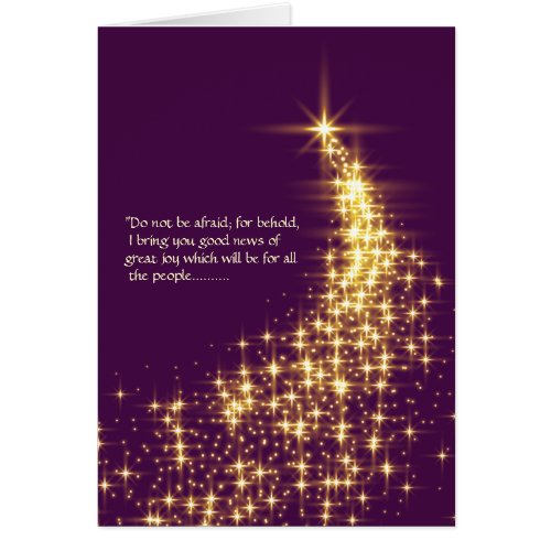 Bethlehem Star Cascade Christmas Card