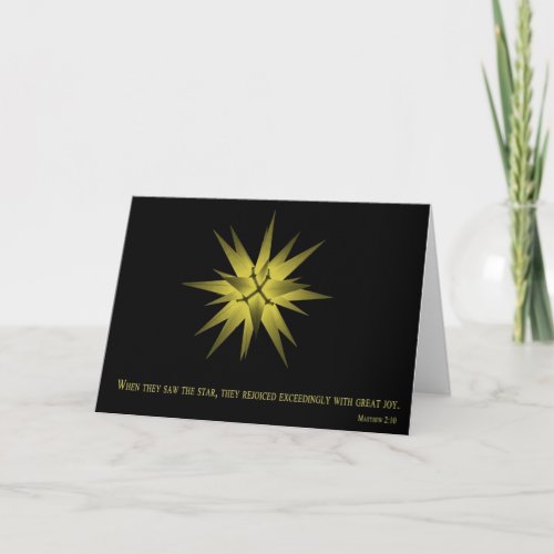 Bethlehem Star Christmas Card