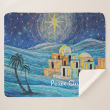 Bethlehem Star "Peace On Earth" Blanket