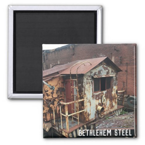 Bethlehem Steel Old No 6 Iron Ore Train Car Magnet