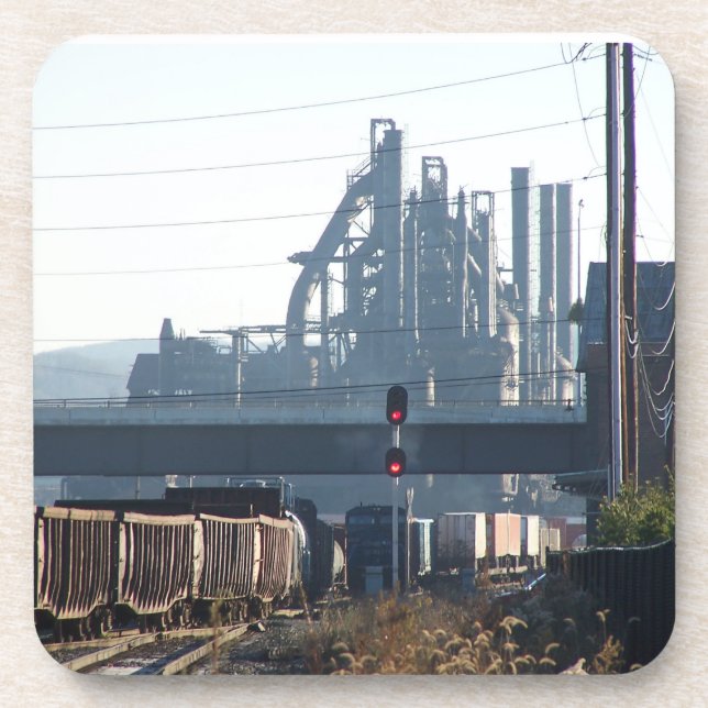 Bethlehem steel  rail yard         beverage coaster (Front)