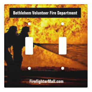Bethlehem Volunteer Fire Department Double Light Switch Cover