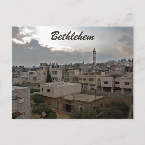 Bethlehem West Bank Palestine Postcard