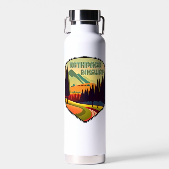 Bethpage Bikeway Colors Water Bottle (Front)