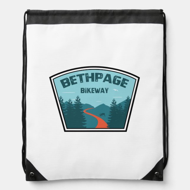 Bethpage Bikeway Drawstring Bag (Front)