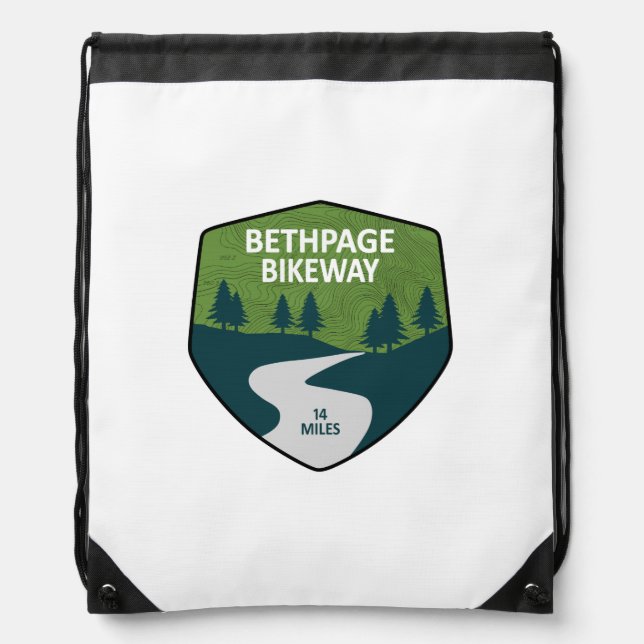  Bethpage Bikeway Drawstring Bag (Front)