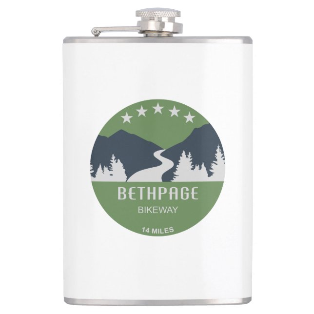 Bethpage Bikeway Flask (Front)