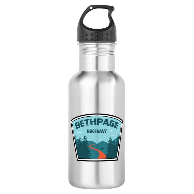 Bethpage Bikeway Stainless Steel Water Bottle (Front)