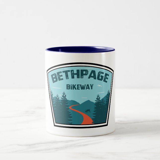 Bethpage Bikeway Two-Tone Coffee Mug (Center)