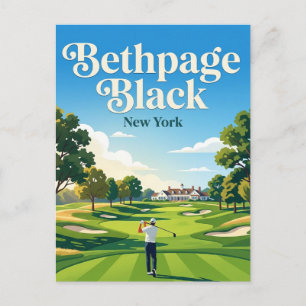 Bethpage Black Golf Course USA Postcard