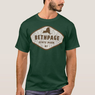 Bethpage State Park New York Tree Log Texture Wood T-Shirt