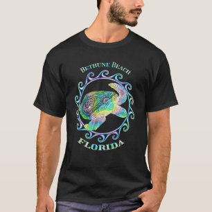 Bethune Beach Florida Vacation Colorful Tribal Tur T-Shirt