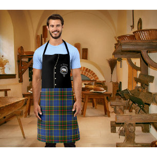 Bethune Clan Badge & Tartan Kilt Apron