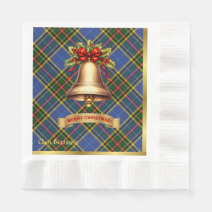Bethune Personalized Tartan Christmas Napkins