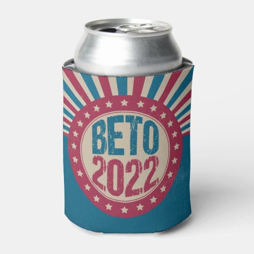 Beto 2022 for Governor Cool Vintage American Flag Can Cooler
