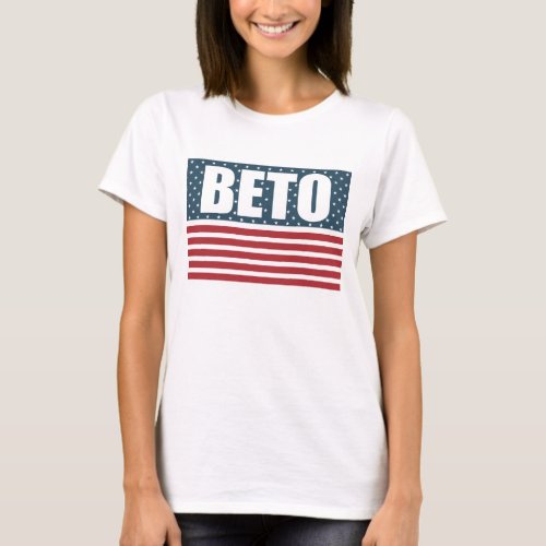 Beto American Flag Texas Governor 2022 Election T_Shirt