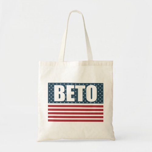 Beto American Flag Texas Governor Midterm Election Tote Bag
