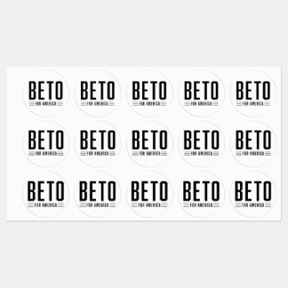 Beto For America Medium Circle Waterproof Label
