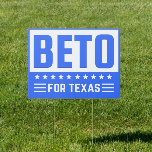 Beto For Governor Of Texas Yard Sign